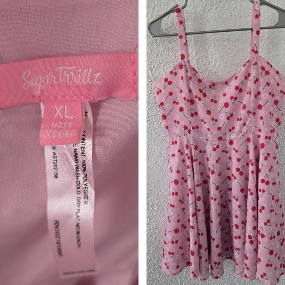 Cherry Print Mini Dress